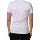 White DG Logo Cotton Crew Neck Men T-shirt