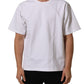 White Cotton Short Sleeves Crew Neck T-shirt