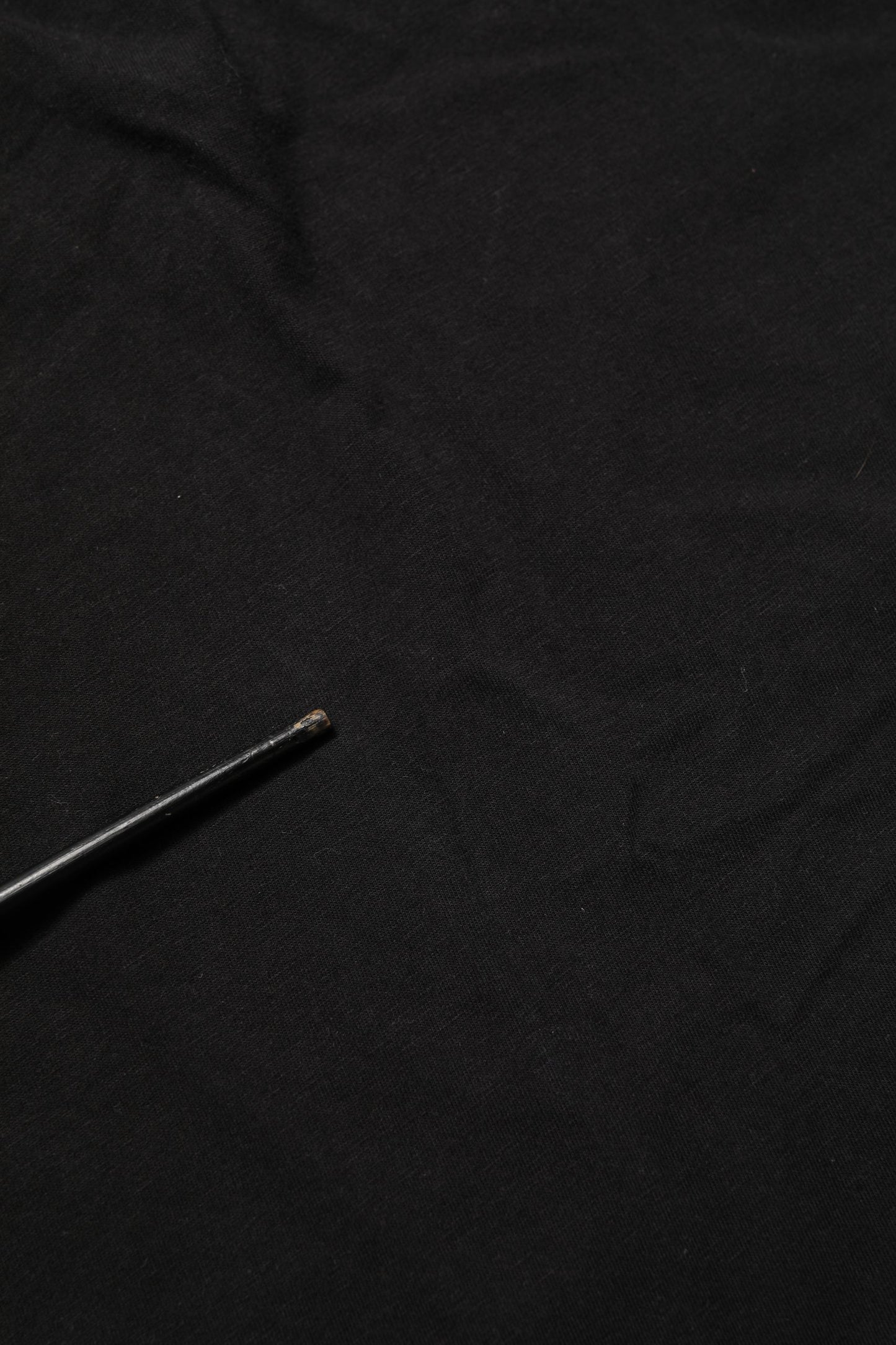 Black Cotton Short Sleeves CrewNeck T-shirt