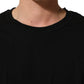 Black Cotton Short Sleeves CrewNeck T-shirt