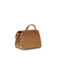 Beige Calf Leather Bos Taurus Shoulder Bag