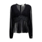 Black Viscose Blouse