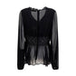 Black Viscose Blouse