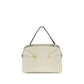 Beige Calf Leather Bos Taurus Shoulder Bag