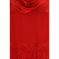 Multicolor Silk Cocktail Dress