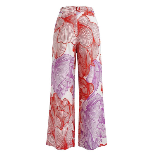 Red Cotton Women Pants