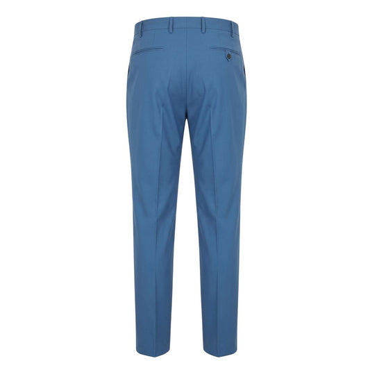 Blue Cotton Men's Pants