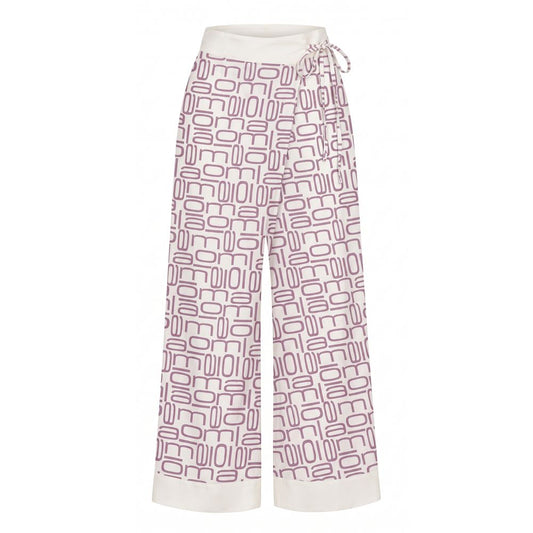 Purple Silk Women Pants