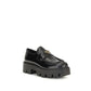 Black Calf Leather Bos Taurus Slip-On Loafers