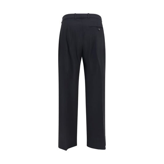 Black Wool Oves Aries Flared Pants