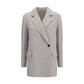 White Wool Oves Aries Full-Length Jacket
