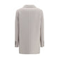 White Wool Oves Aries Full-Length Jacket