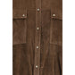 Brown Viscose Pattern Shirt