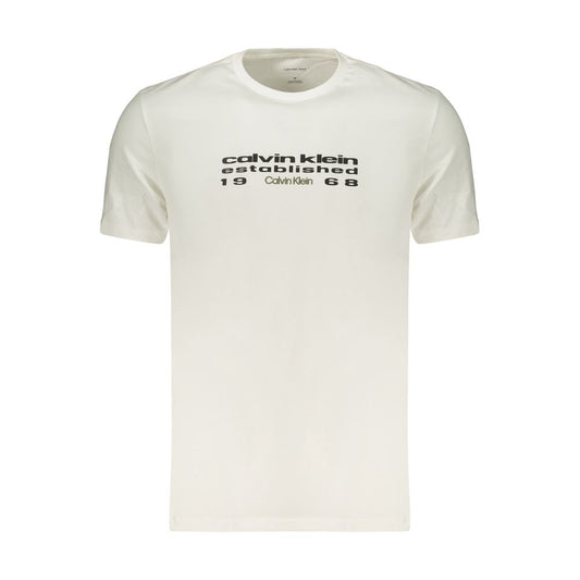White Cotton Men's T-Shirt