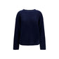 Blue Cashmere Sweatshirt