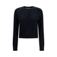 Black Cashmere Sweatshirt