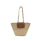 Beige Raffia Shoulder Bag