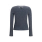 Gray Cashmere Cardigan
