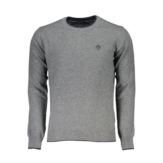 Gray Fabric Men's Sweater