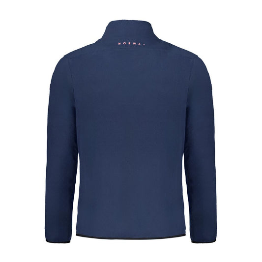 Blue Polyester Men's Sweatshirt