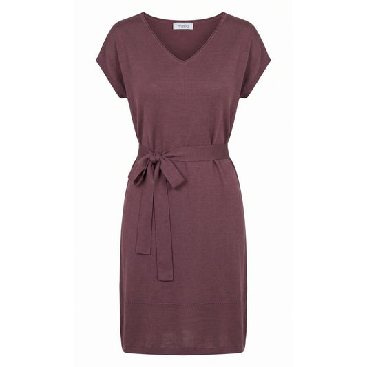 Purple Silk Women Dress