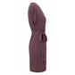 Purple Silk Women Dress