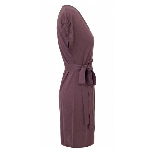 Purple Silk Women Dress