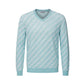 Light Blue Linen Men's Sweater