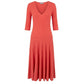 Red Cotton Women Dress