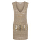 Beige Cotton Women Dress