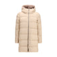 Beige Polyester Full-Length Jacket
