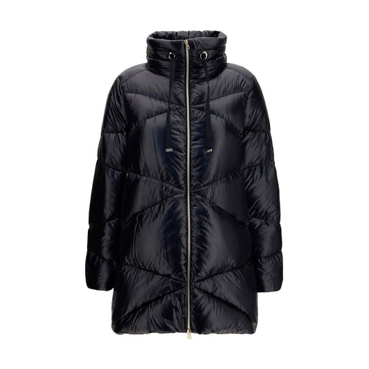 Black Goose Down Full-Length Jacket