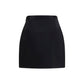Black Wool Oves Aries Mini Skirt