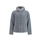 Gray Polyester Full-Length Jacket