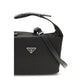 Black Recycled Polyamide Shoulder Bag