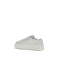 White Polyamide Platform Sneakers