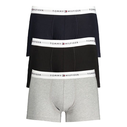 Gray Cotton Men's Boxer