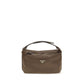 Brown Recycled Polyamide Shoulder Bag