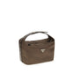 Brown Recycled Polyamide Shoulder Bag