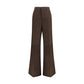 Brown Calf Leather Bos Taurus Casual Pants