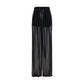 Black Silk Casual Pants