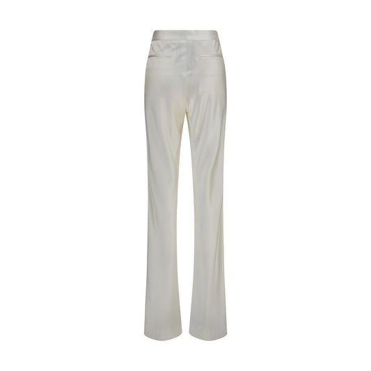 Beige Viscose Dress Pants