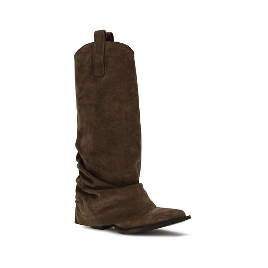 Brown Calf Leather Bos Taurus Boots
