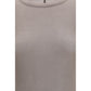 Gray Viscose Long Sleeve T-Shirt
