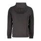 Black Cotton Men Hoodie