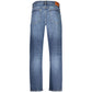Blue Cotton Men's Jean Refined with Tapered Silhouette