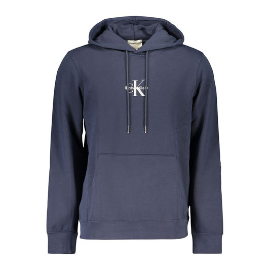 Blue Cotton Men Sweater