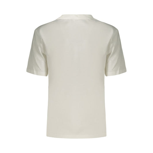 White Cotton Women's T-Shirt