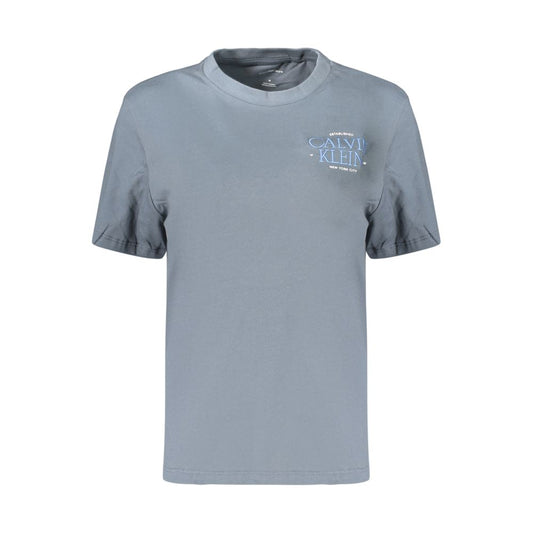 Gray Cotton Women's T-Shirt