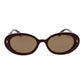 Burgundy Polycarbonate Sunglasses